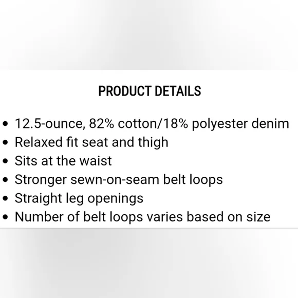 Carhartt "Holter" Relaxed Fit Straight Leg Blue Jeans | Men's Size 40x34 - Picture 10 of 11